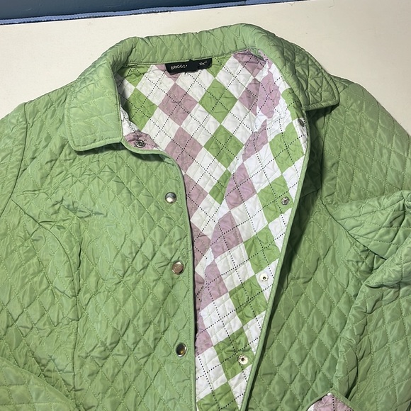 Briggs New York Green Quilted Jacket Sz. PXL - Picture 4 of 11